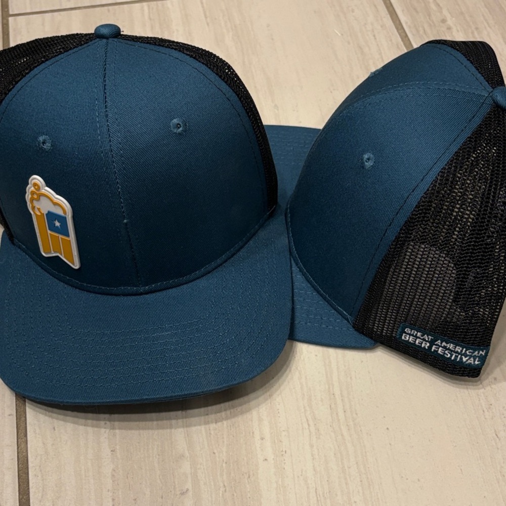 Great American Beer Festival 2025 Set of 2 Blue and Black Mesh Hat